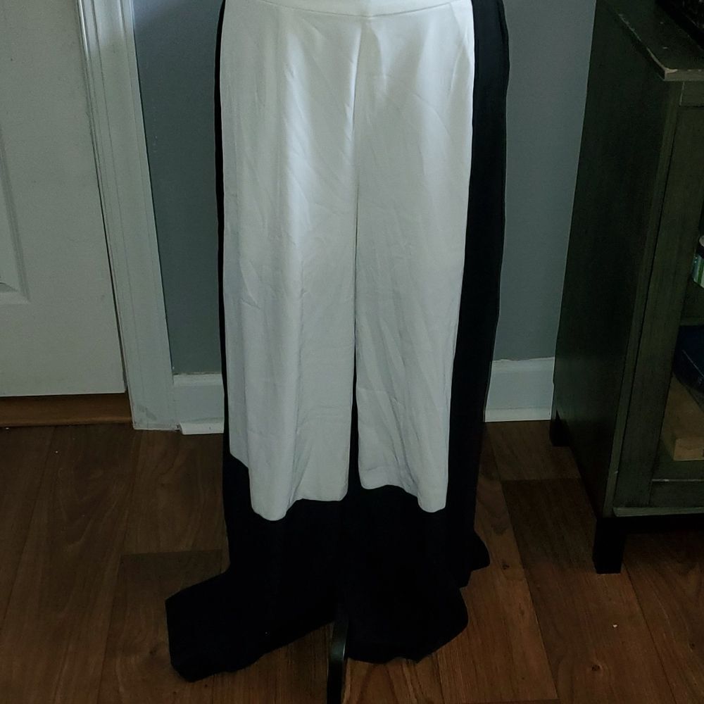 Color block palazzo pants